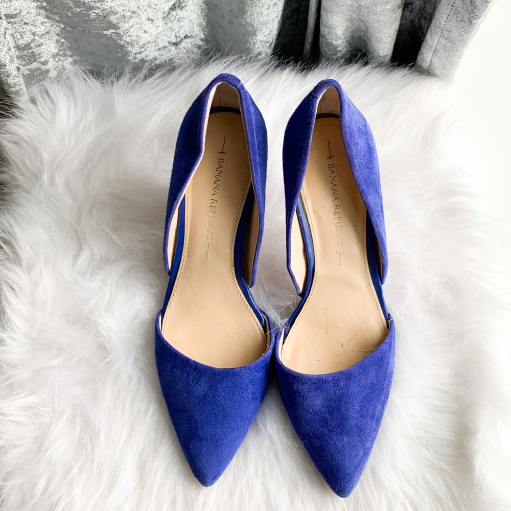 Banana Republic Suede Pumps - Blue size 6 1/2